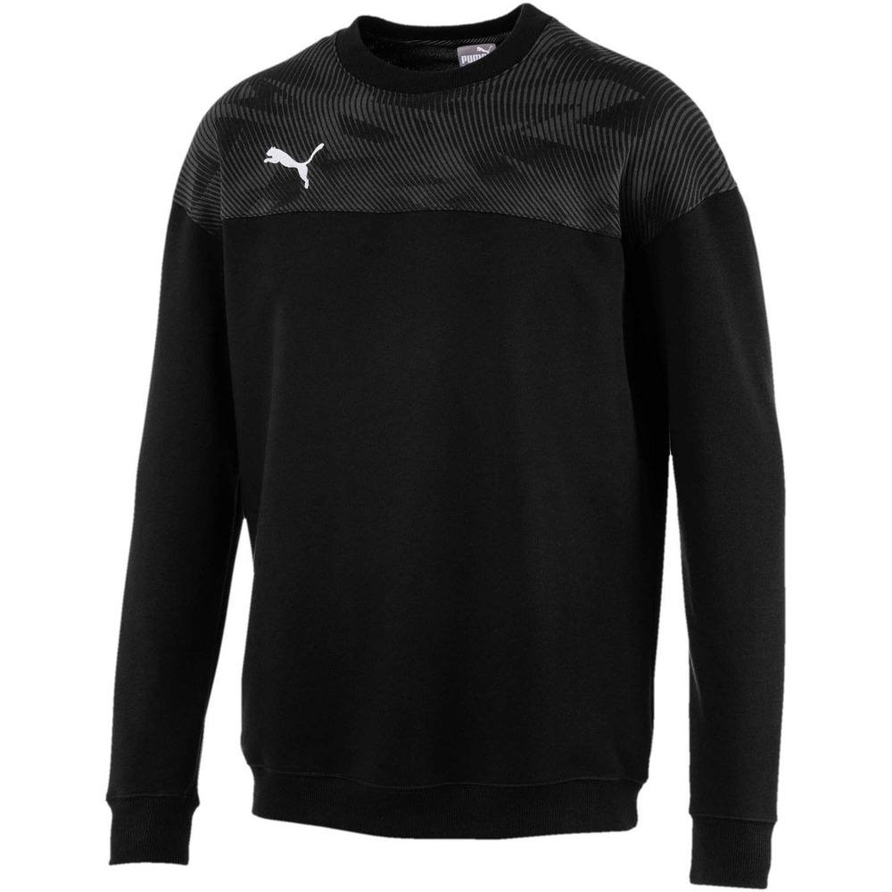 PUMA Cup Casuals Sweatshirt Mens Large Black New Crew Neck 65603203